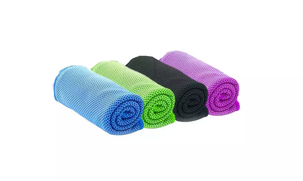4-Pack Yoga Sport Gym Cooling Towel 40"x 12"