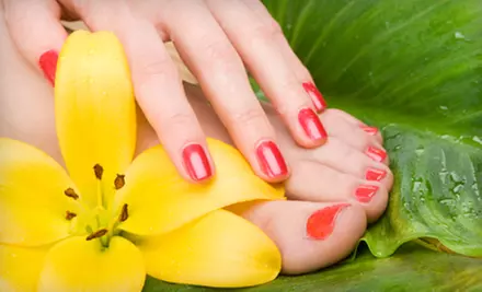 $27 for a Classic Mani-Pedi with a Paraffin Hand Dip at A Head of Class Salon and Day Spa in Williamsville ($58 Value) - Primary Image