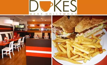 $10 for Classic Diner Fare and Drinks at Dukes West Hollywood - Primary Image