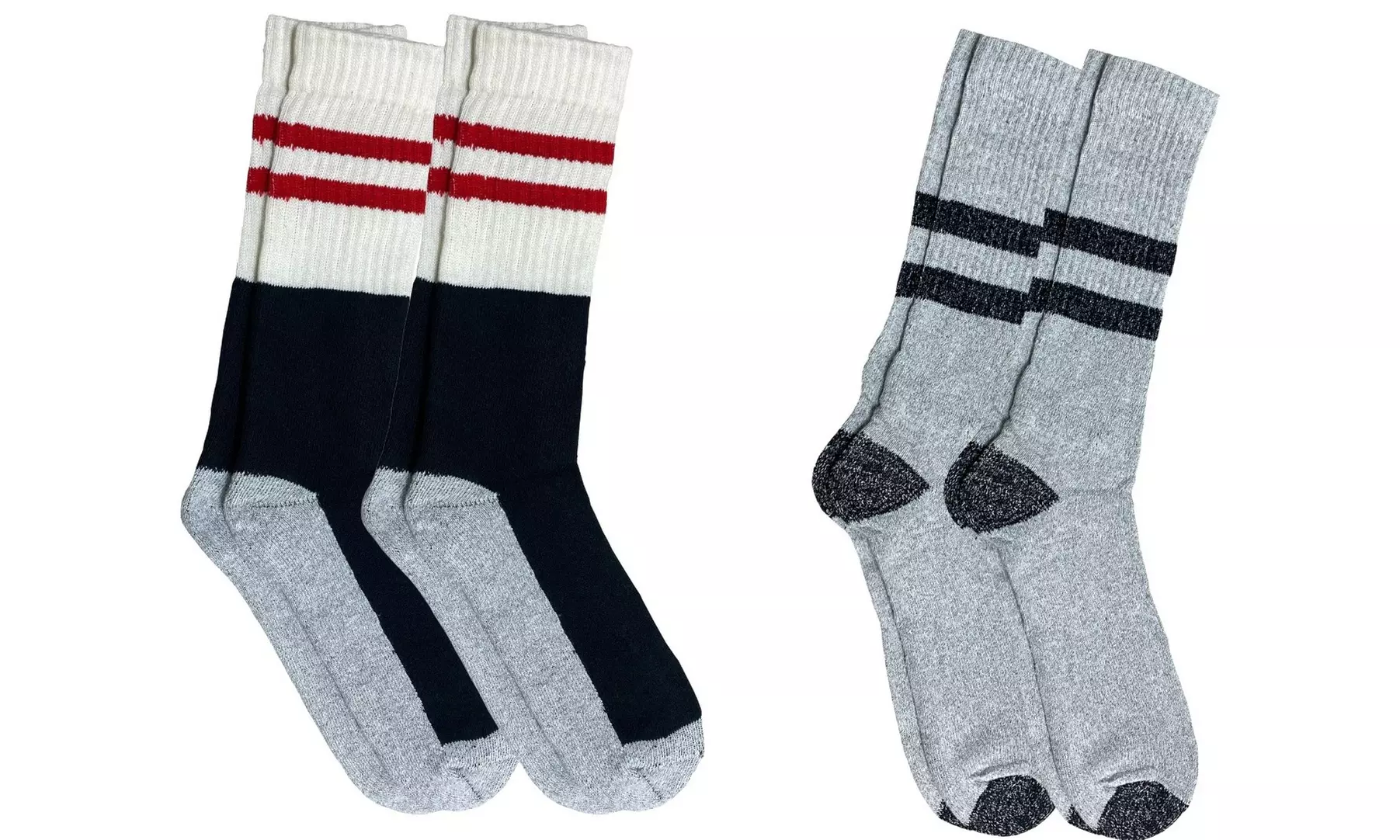 4 or 6 Pack Heavy Duty Work Socks for winter (10-13)