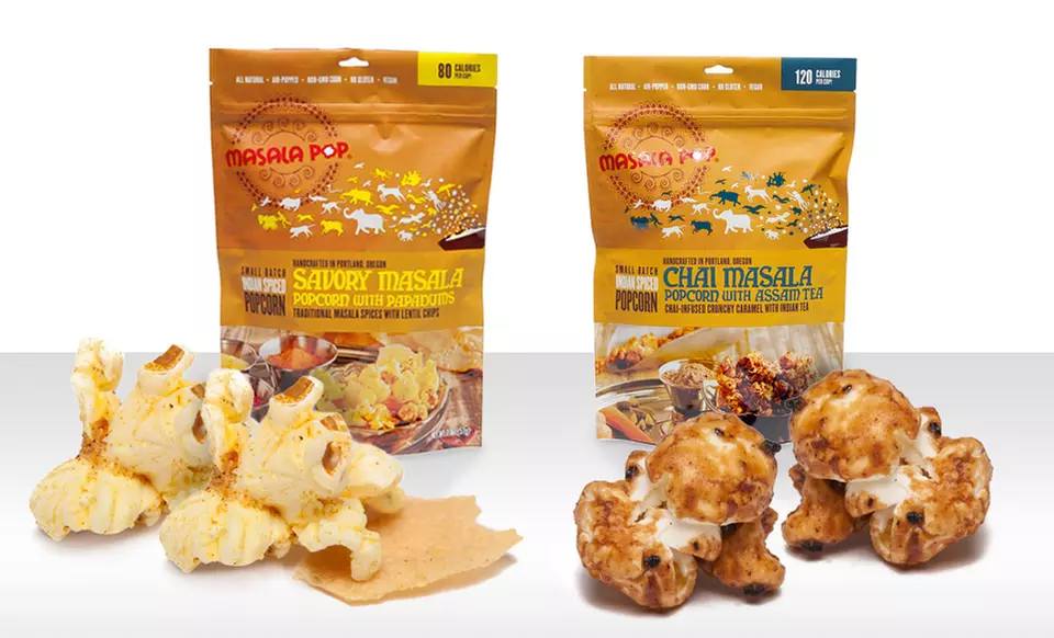 6-Pack of Masala Pop Small Batch Indian Spiced Popcorn. Multiple Flavors Available. - Primary Image