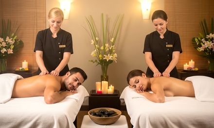 Experiencia romántica para dos: masaje relajante de 30 minutos con copa de cava o zumo y chocolate - Wellness Tenerife Massage