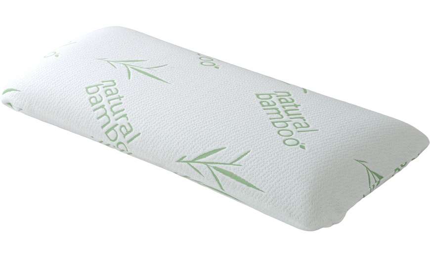Image 4: Almohada cilíndrica de espuma viscoelástica con bambú de Sampur