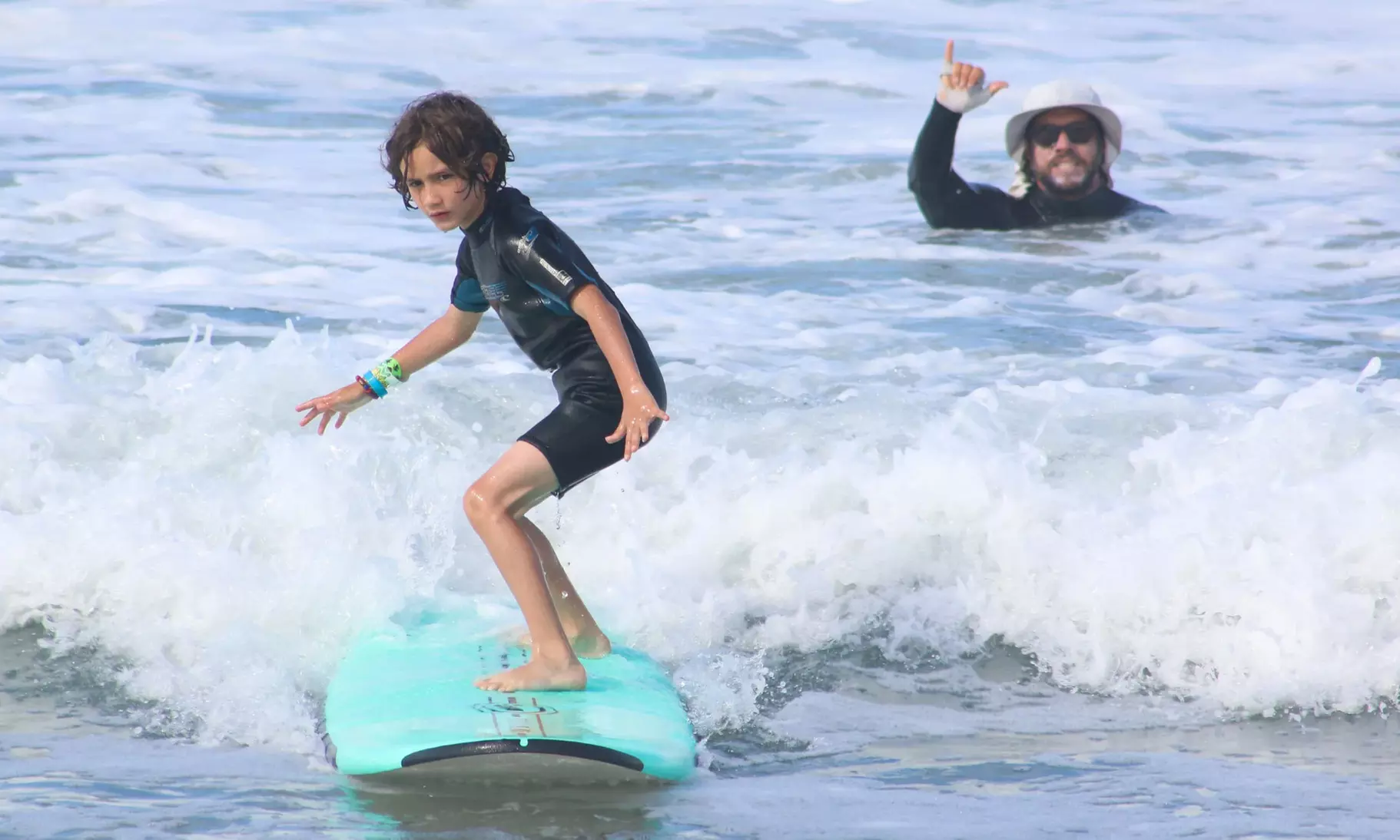 Learn to Surf with 90-Minute Lessons with Board & Wetsuit Rentals