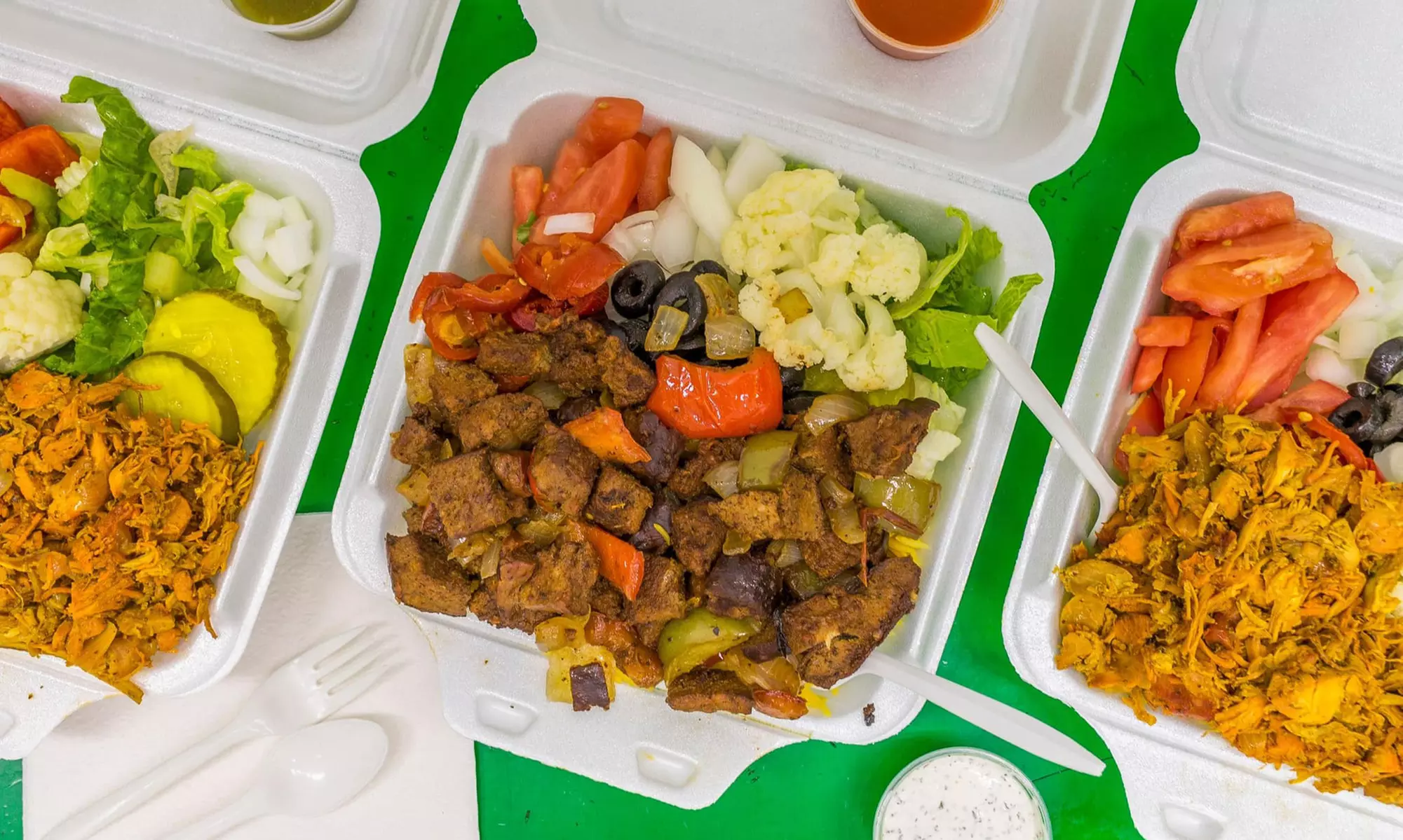 Middle Eastern Dishes Including Shawarma and Kabab