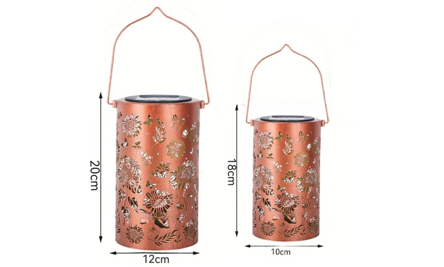 Image 12: Butterfly Solar Garden Lantern Decorative Outdoor Light