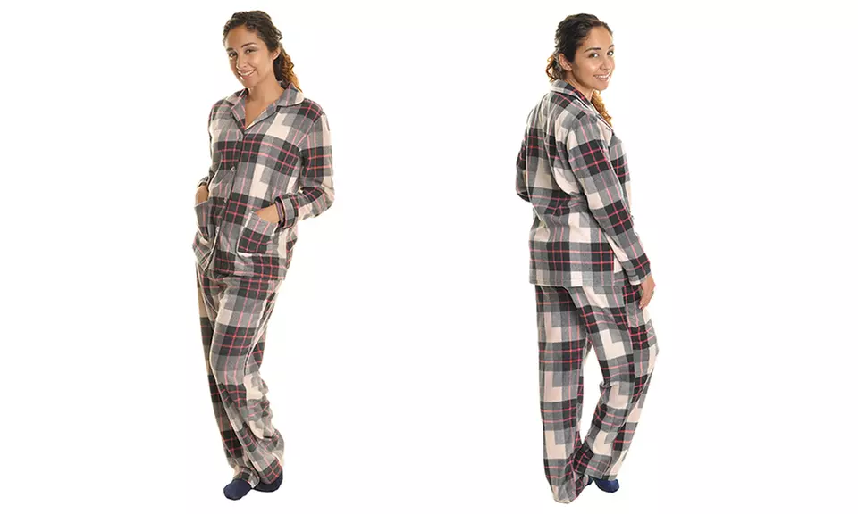 Angelina Women's Fleece Pajama Set (2-Piece) - Second Medium