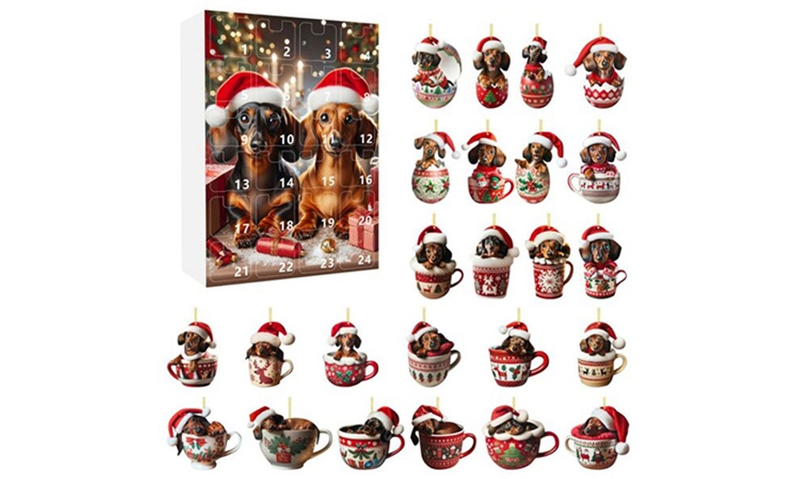 Image 6: Dachshund Pendant Countdown Calendar