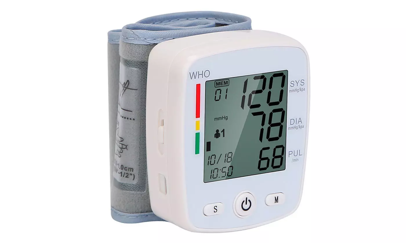 iMounTEK Wrist Blood Pressure Monitor Cuff w/ Digital LCD Display & Storage Box