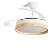 Image 6: Ventilateur de plafond, lumière LED, 4 pales rétractables Innovagoods