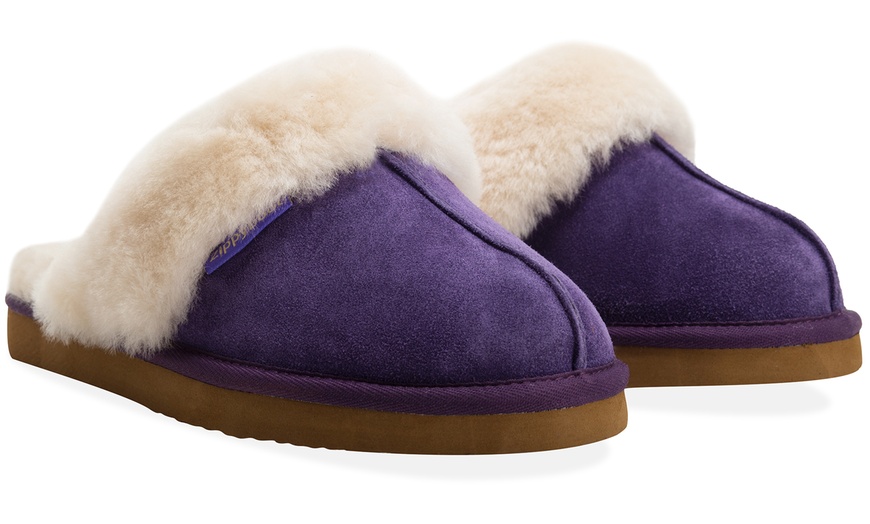 Image 7: Women's Sheepskin-Lined Slippers