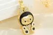 Stanley - BTS x Labubu Gold Enamel Pendant Necklace with Color Choices at Kheart - Up to 79% Off - Image 3