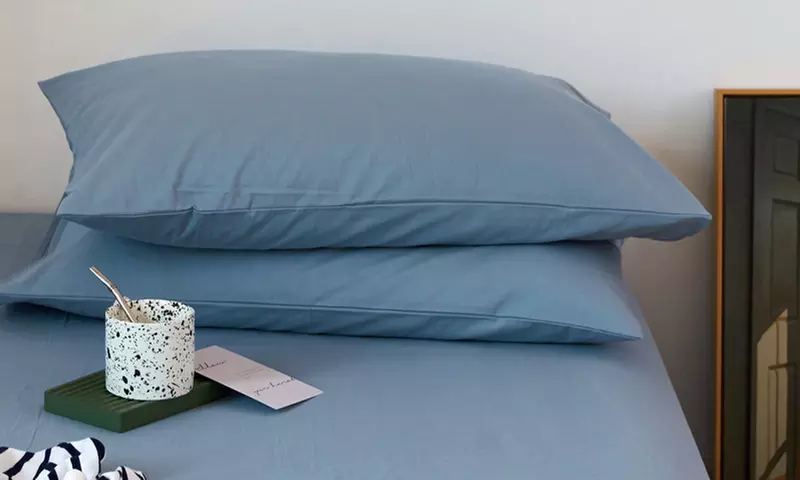 Pure Cotton 2 Piece Pillowcase Set