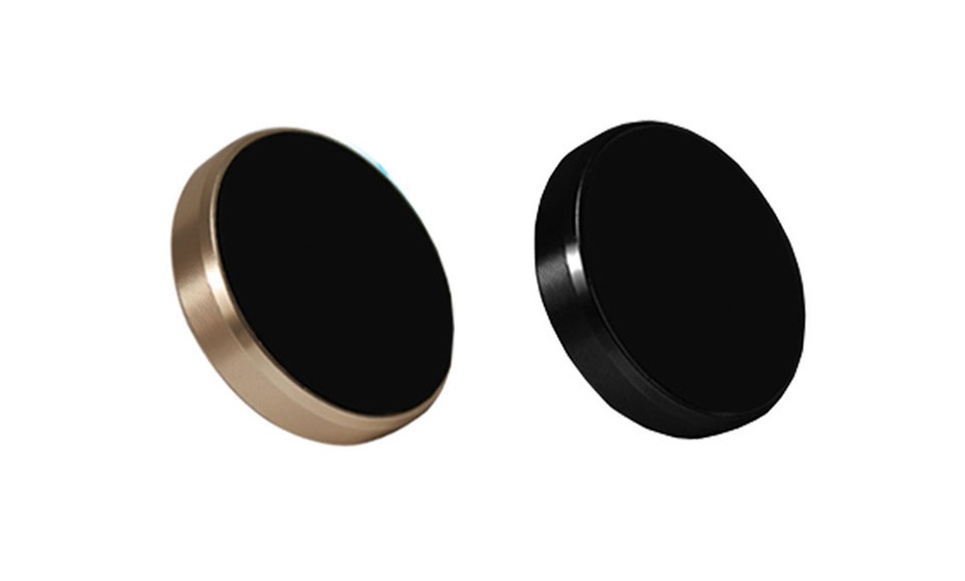 Image 2: One or Two Round Universal Magnetic Phone Holders