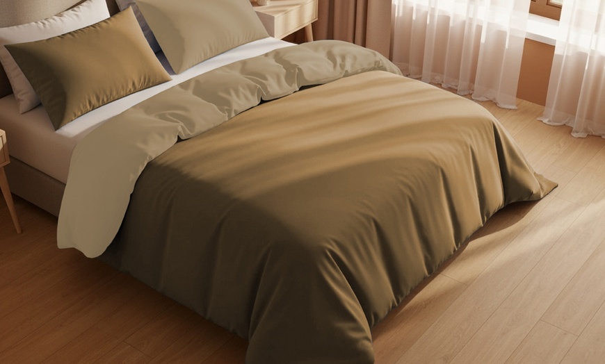 Image 7: Set copripiumino matrimoniale double face 100% cotone