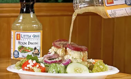 $14 for a Three-Course Dinner for Two at Little Greek Restaurant in Richardson (Up to $29.26 Value) - Primary Image