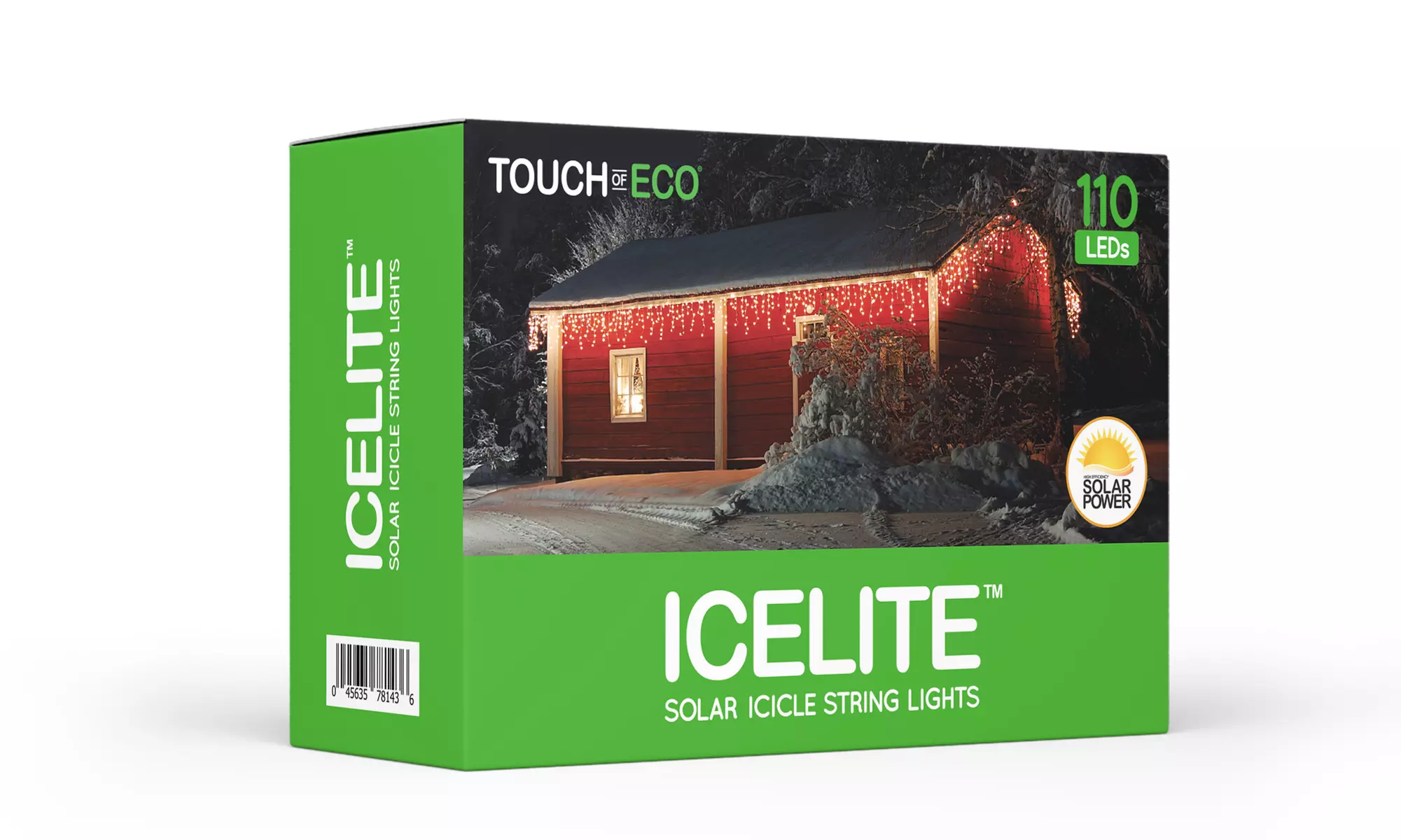 ICELITE Solar 110-LED Icicle String Lights - Second Medium