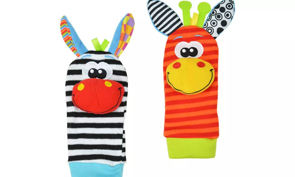 Kids Socks and Wrist Rattle Toys (4-Piece) - Image 5
