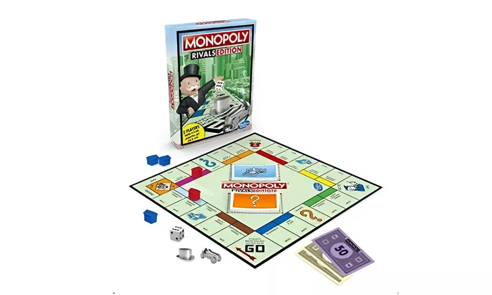 Hasbro Rivals Edition Board Games – Monopoly, Cluedo & Game of Life | Fast 2-Player Family Games
