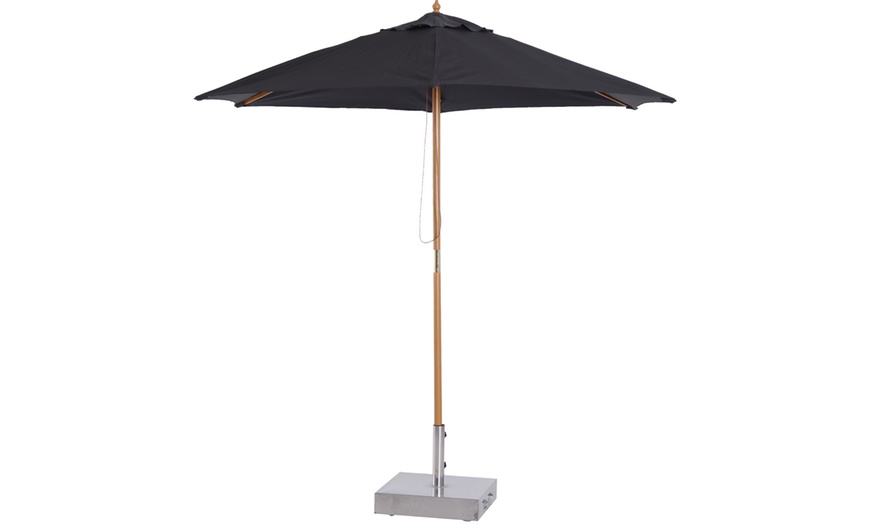 Image 12: Outsunny 2.5m Wood Garden Parasol