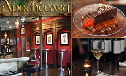 $10 for $20 Worth of Café Fare and Drinks at Apothecary Cafe & Wine Bar - Primary Image