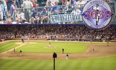 $89 for One 3639 Wrigley Rooftop Ticket Including All You Can Eat & Drink. Buy Here for Chicago Cubs vs. Houston Astros on Sunday, April 18, at 1:20 p.m. ($165 Value). Click Below for Other Game Options. - Primary Image