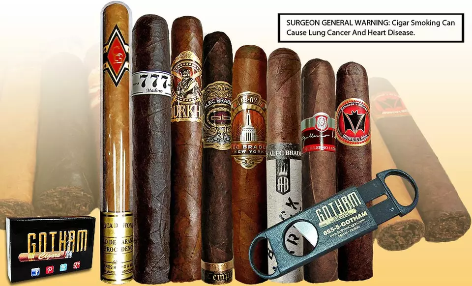 $38.99 for a Gotham Cigars Summer Sampler with Single-Blade Cutter ($71 List Price). Free Shipping. - Primary Image