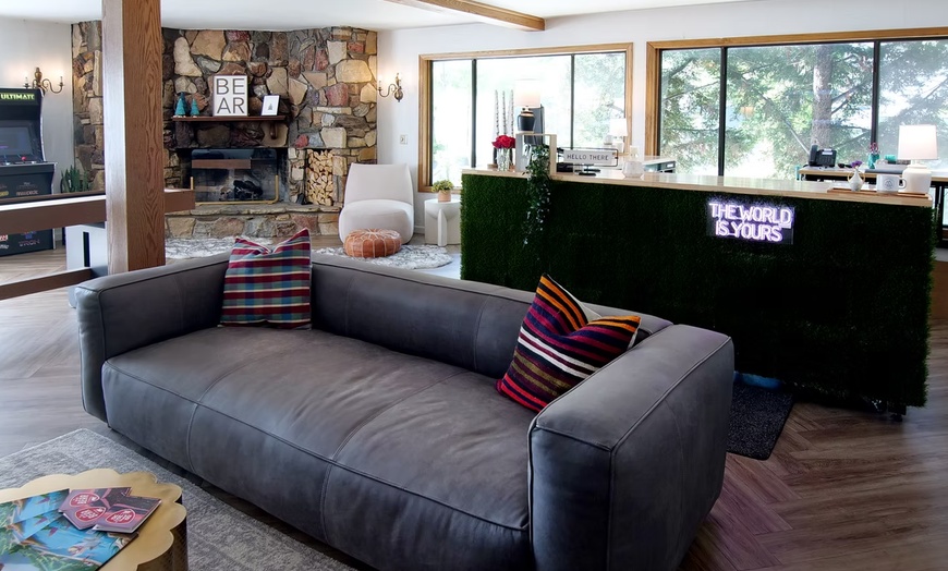 Image 3: Relax by the pool with lake views and mountain breezes