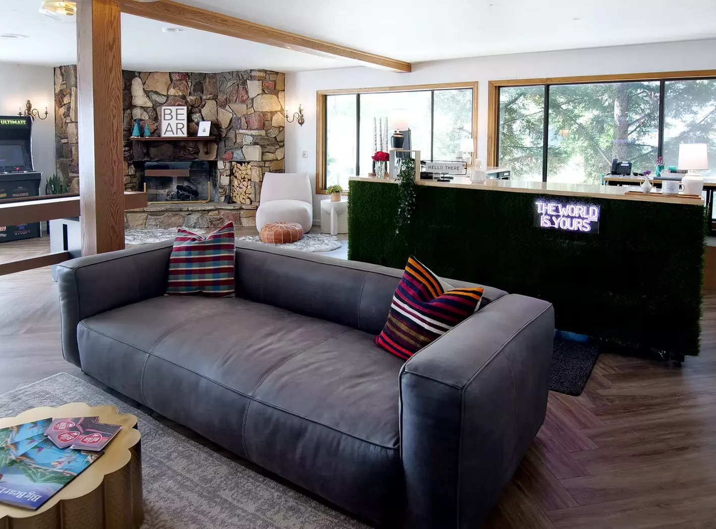 Relax by the pool with lake views and mountain breezes