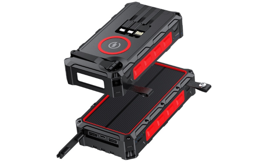 Image 5: Solar-powered Hand-Crank Power Bank