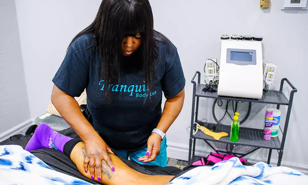 One Body Contouring Session or One Body Wrap + Sauna Blanket Combo