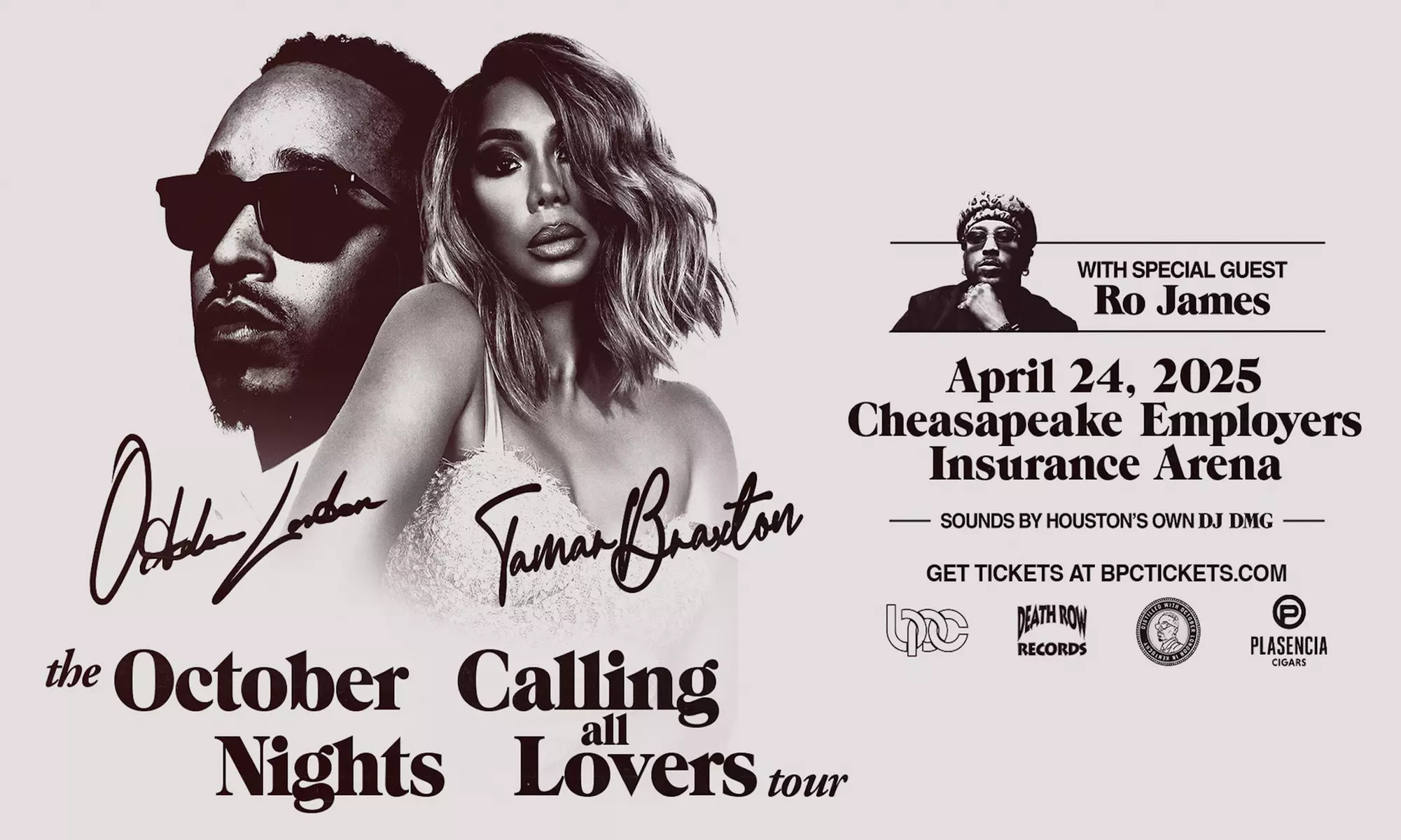 October London: October Nights Tour W/ Tamar Braxton and Ro James on April 24th at 8 PM - Primary Image