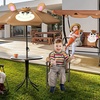 Image 1: Outsunny Kids' Bistro Table and Chair Set or Garden Swing Seat 
