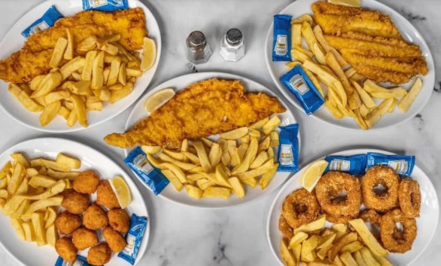 Image 3: Cod & Chips with Hot or Cold Drink for 1, 2, 3 or 4 People