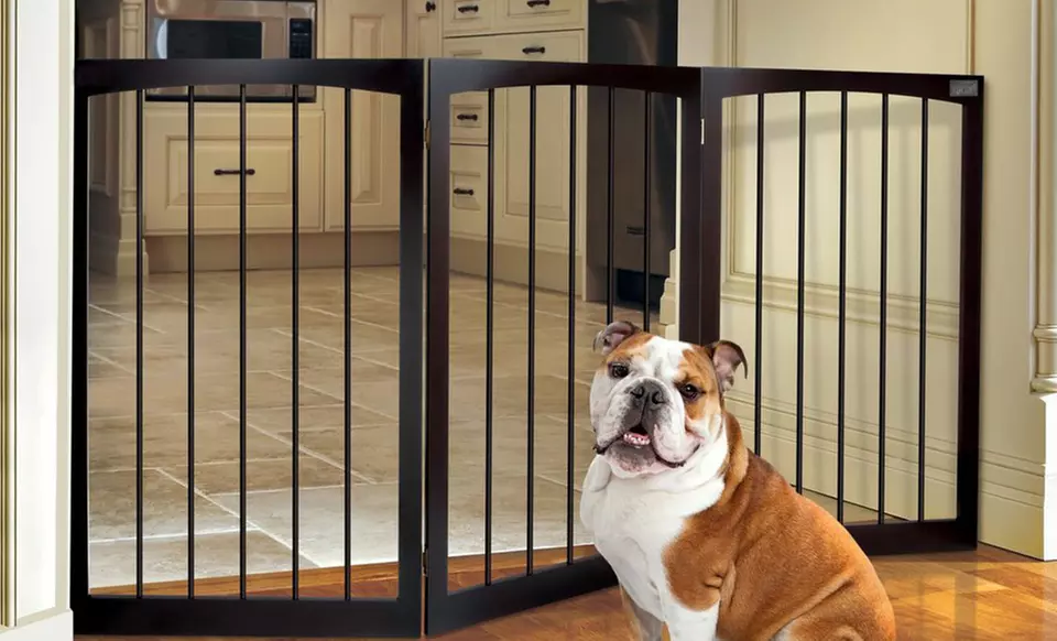Animal Planet Folding Wooden Pet Gate. Free Returns. - Primary Image