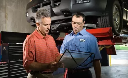 $20 for Oil and Filter Change, Tire Rotation, and Brake Check ($45.95 Value) or $7.95 for State Inspection ($16 Value) at Techne Mechanical - Primary Image