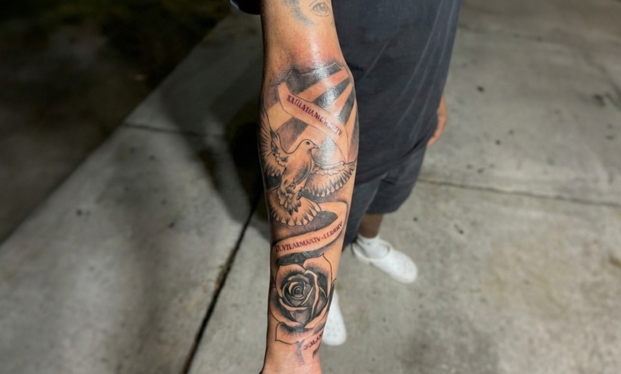 Image 2: Custom Name & Sleeve Tattoos with Consultation for High-Quality Art