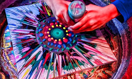 1 persona: Taller creativo BikeSpinArt - Bike Spin Art