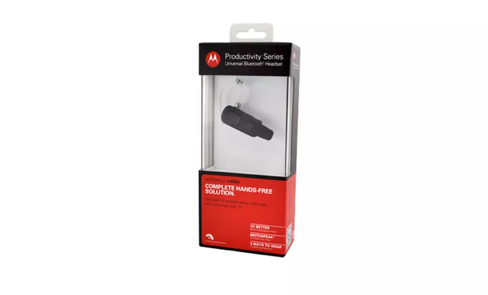 Motorola HX550 Universal Bluetooth Headset with Flip Boom and Noise Reduction - Second Medium