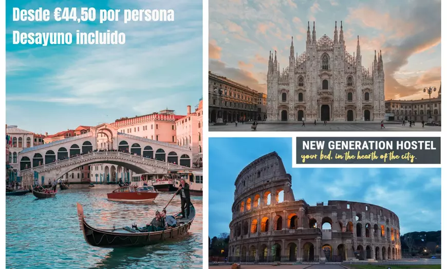 Image 1: Roma, Milán, Florencia, Venecia o Lago de Como: New Generation Hostel