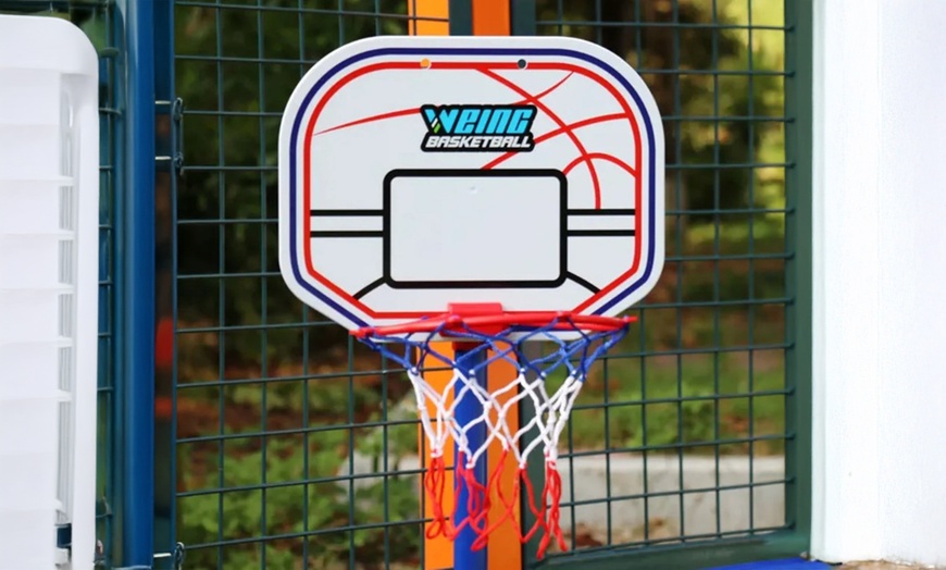 Image 5: 2-in-1 Basketball Hoop and Football Set