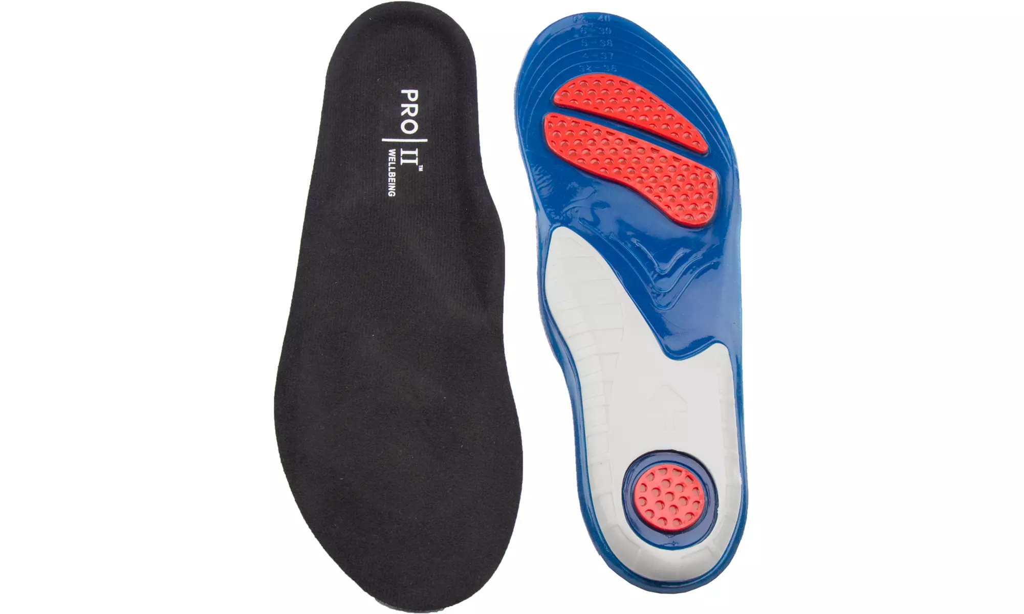 1 ou 2 paires de semelles Pro 11 Wellbeing Sports Gel, taille au choix - Primary Image