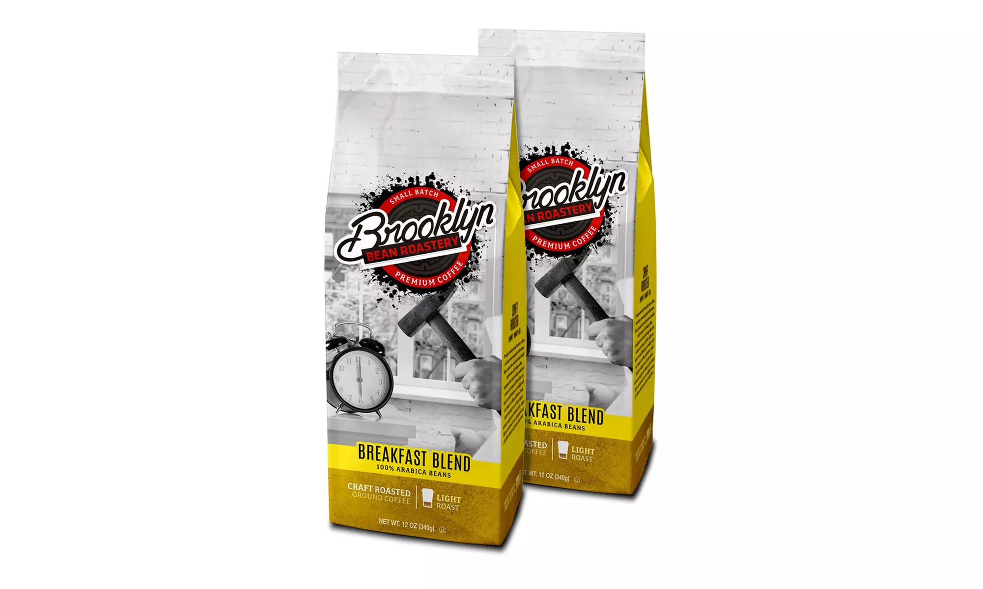 Brooklyn Bean Ground Coffee 12 Ounce Bags - 2 pk or 6 pk