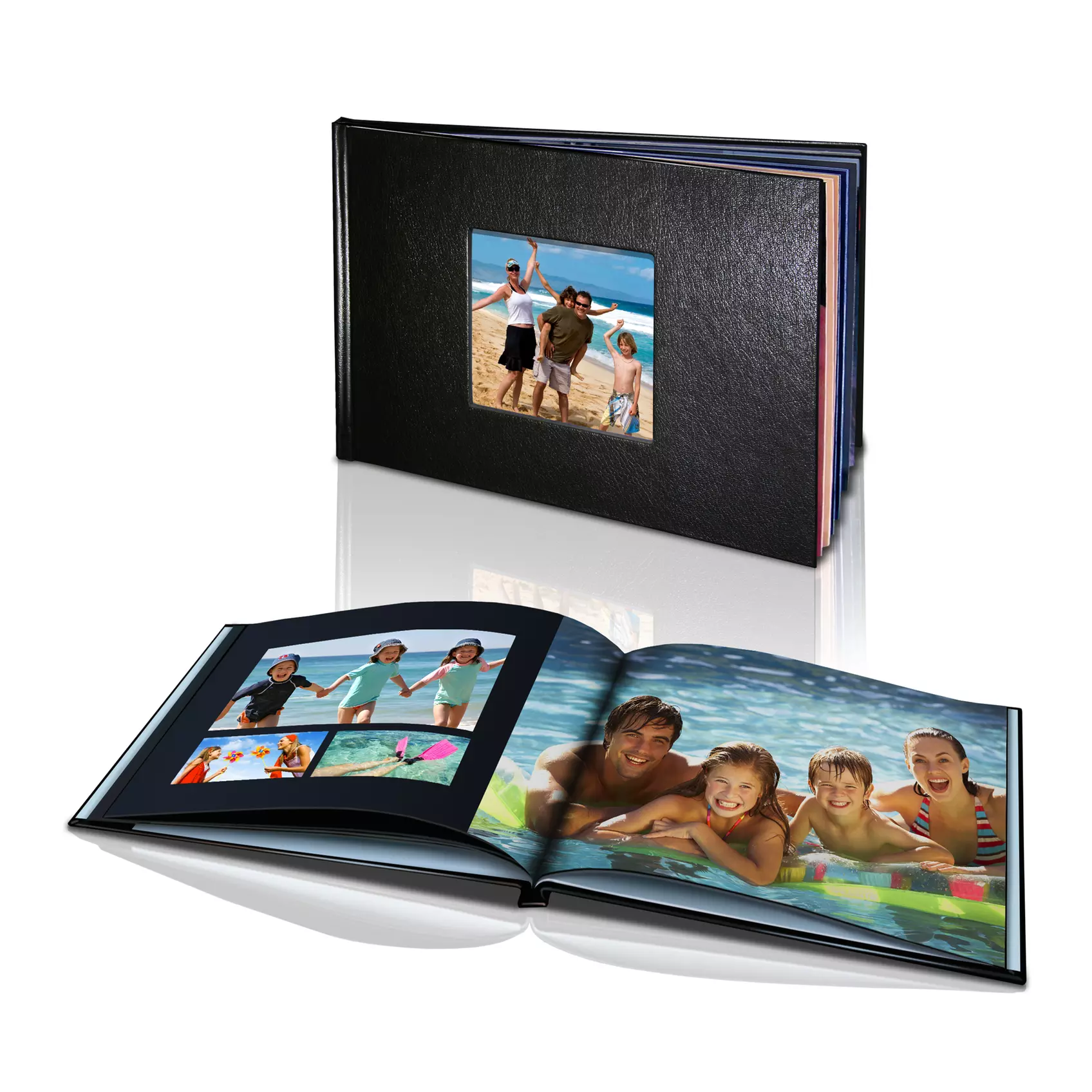 20-Page (£10), 40-Page (£15) or 60-Page (£20) Personalised Hard-Cover Leather-Look Photo Book (Up to 70% Off) - Image 3