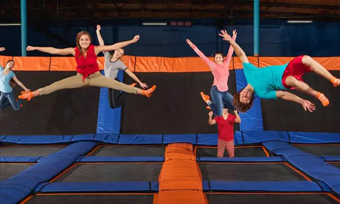 One 90-Minute Jump Pass or 1-Hour Jump Around Party Package for Up to 10 at Sky Zone Newnan (Up to 30% Off)   - Primary Image