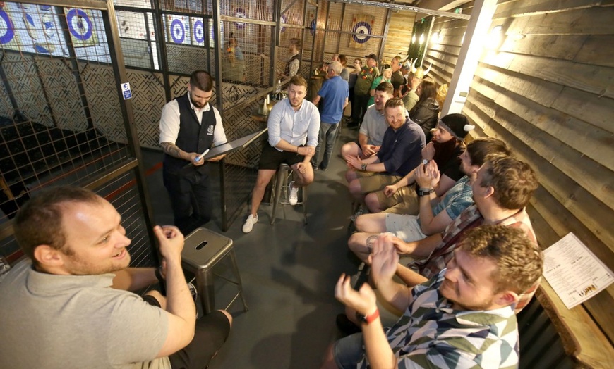 Image 8:  Axe Throwing Coached Session or Game Session for Up to Four People