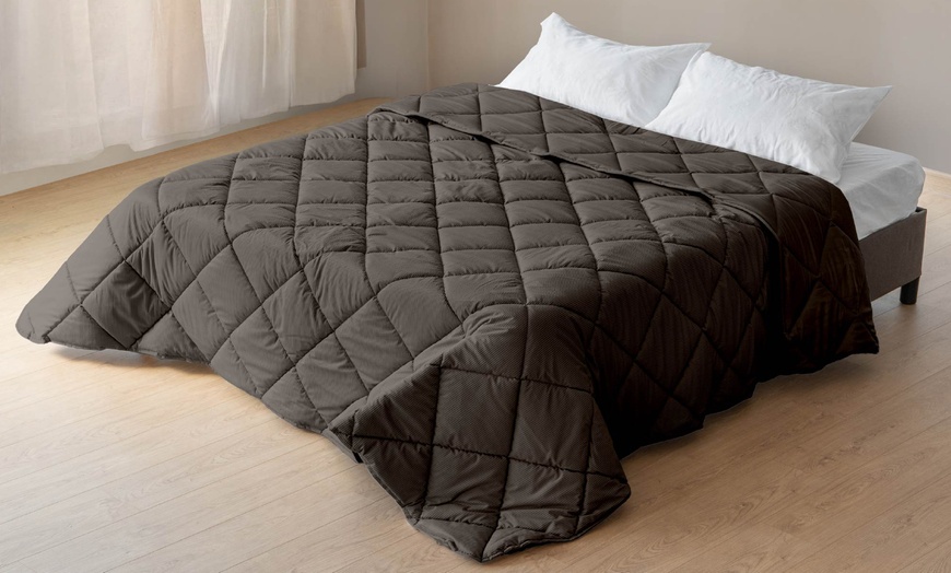 Image 17: Colcha de microfibra para cama doble con tacto aterciopelado