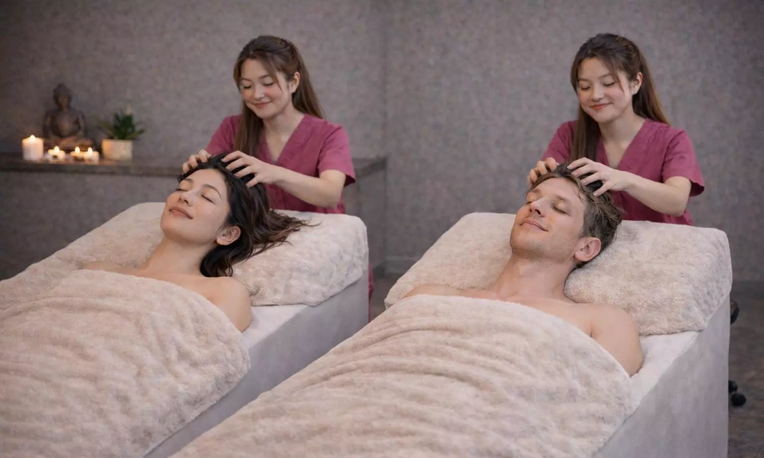 Head Spa Kopf-Massage-Zeremonie für 1 oder parallel für 2 Personen – Beruhigend & wohltuend (bis zu 36% sparen) - Primary Image