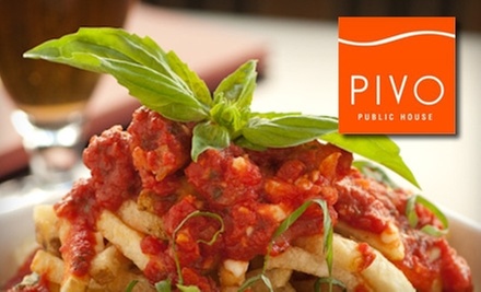 $10 for $20 Worth of Modern Pub Fare and Drinks at Pivo Public House - Primary Image