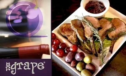 $30 Worth of Classy Wines and Gourmet Cuisine at The Grape  - Primary Image